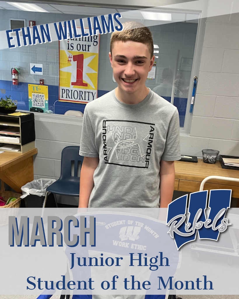 March Jr High Student of the Month