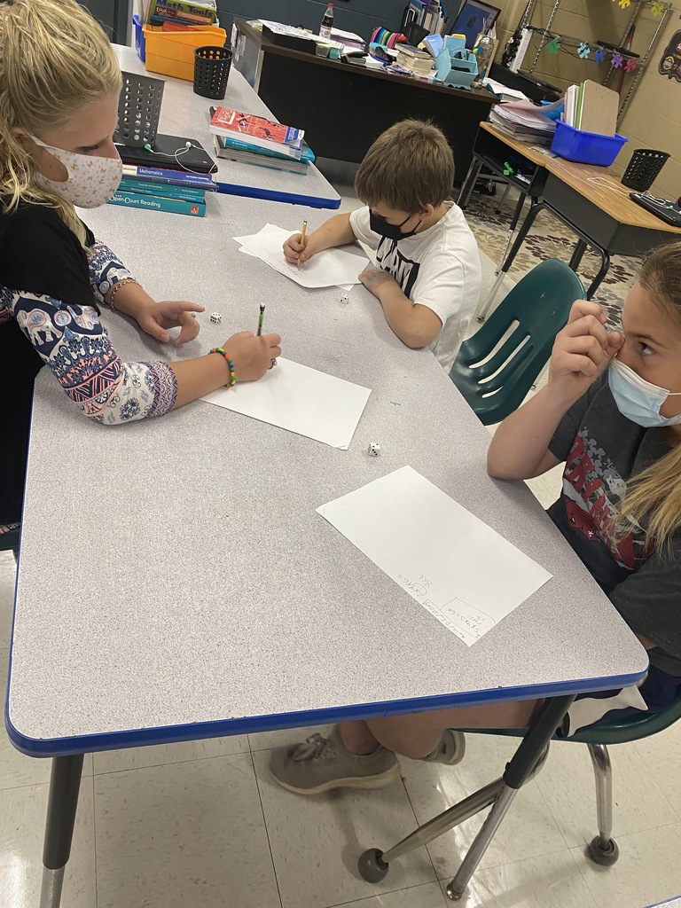 Kids working at a desk