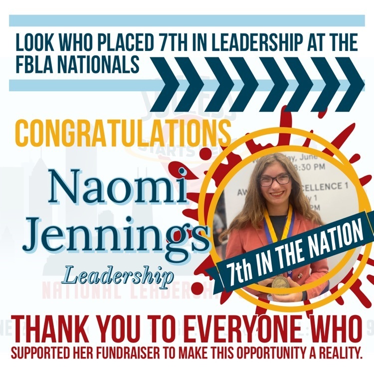 Congratulations Naomi Jennings