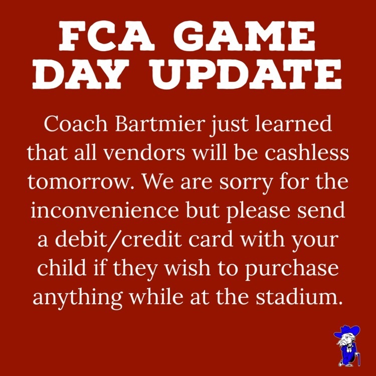 FCA Game Day Update