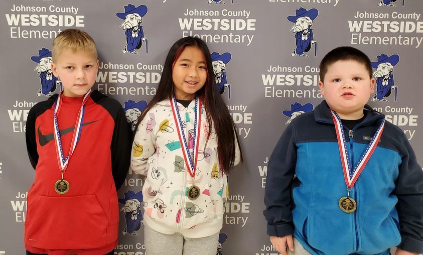 3rd Grade November Students Of The Month- Ryder Davidson Korina Xiong Carter Cowell